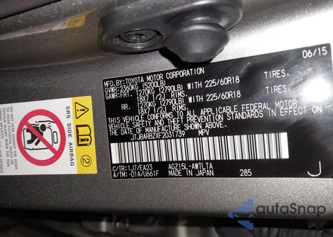 2015 Lexus Nx 200T z USA, uszkodzony, nr VIN JTJBARBZXF2031739